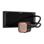 Imagem de Water Cooler Corsair H100x RGB Elite, RGB, 240mm, AMD e Intel, Preto - CW-9060065-WW2