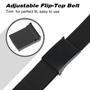 Imagem de Web Belt WHIPPY Canvas Flip-Top Black Military Fivela Masculina