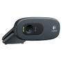 Imagem de Web Cam Logitech C270 Hd 720P 3 Megapixels Com Microfone Cor Chumbo E Preto