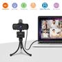 Imagem de Webcam 1440p Full HD com Tripé e Microfone USB - para Streaming, Desktop e Laptop