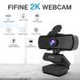 Imagem de Webcam 1440p Full HD com Tripé e Microfone USB - para Streaming, Desktop e Laptop