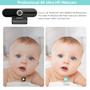 Imagem de Webcam 4K UHD com Microfone - 8MP, Obturador de Privacidade e Tripé - Compatível com Windows e Mac