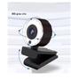 Imagem de Webcam Câmera 1080p Arco Anel Luz Led Microfone Ring Light USB Gira 360º Computador Notebook