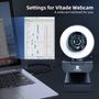 Imagem de Webcam HD 1080P com Luz Circular e Microfone Duplo - Foco Automático