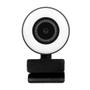 Imagem de Webcam HD 1080p Microfone Anel Led Mini Auto Foco Desktop Notebook USB Windows Mac Linux 827