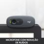 Imagem de Webcam Logitech C270 Microfone com Redução de Ruido Preto