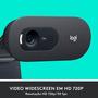 Imagem de Webcam Logitech C505, 720P HD, 30 FPS, com Microfone, 3 MP, USB, Preto - 960-001367