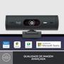 Imagem de Webcam + Suporte Logitech Brio 500 Full HD, 1080p, 30 FPS, com Microfones Duplos, USB, Suporte Incluso, Grafite - 960-001412