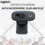 Imagem de Webcam Usb Logitech C270I Câmera Hd 720P Com Microfone
