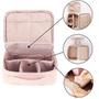 Imagem de WEIBIN Travel Makeup Bag, saco de higiene pessoal, organizador cosmético com divisórias ajustáveis e suporte de pincéis para bolsa, bolsa de zíper de caso de maquiagem para mulheres e meninas-rosa