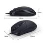 Imagem de Weibo Mouse Óptico com 3 Botões com fio 1600dpi /2.4GHz USB 3.0 Cinza WB018