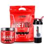 Imagem de Whey Protein 100% Puro 907g Refil- Integralmedica+Creatina Pura Monohidratada+Coqueteleira 700 ML