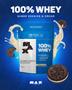 Imagem de Whey Protein 100% Refil (900g) Cookies & Cream + Coqueteleira Max Titanium 700ml