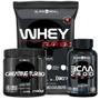 Imagem de Whey Protein 907g + Bcaa 100 Caps + Creatina 150g Black Skull