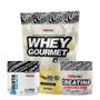 Imagem de Whey Protein Gourmet 907g Refil + Creatina 300g + Glutamina 150g - FN Forbis