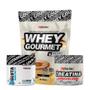 Imagem de Whey Protein Gourmet 907g Refil + Creatina 300g + Glutamina 150g - FN Forbis