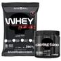 Imagem de Whey Protein Turbo 907g + Creatina Turbo 150g Black Skull