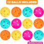 Imagem de Wiffle Balls ArtCreativity (Pacote com 12) - Ideal para o Jogo Scoop Ball