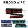 Imagem de WiFi Display Digital LED Dot Matrix Relógio ESP8266 Temporização De Rede Com Alimentação USB