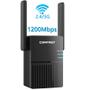 Imagem de Wifi Extensor 1200Mbps Amplificador Wifi Repetidor Dual Band 2.4