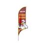 Imagem de Wind Banner 3D Frango Assado Dupla Face Com Haste 220X70Cm