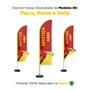 Imagem de Wind Banner 3D Kit Completo Abasteça Aqui Dupla Face Vários