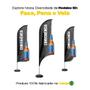 Imagem de Wind Banner 3D Kit Completo Dupla Face Modelo Vela Temas