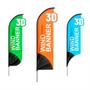 Imagem de Wind Banner 3D Moto Peças Dupla Face Com Haste 220X70Cm