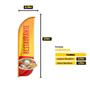 Imagem de Wind Banner 3D Pena Dupla Face Somente Tecido 170X70Cm