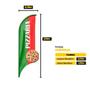 Imagem de Wind Banner 3D Pizzaria Dupla Face Somente Tecido 170X70Cm