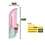 Imagem de Wind Banner 3D Sorvete Dupla Face Somente Tecido 170X70Cm