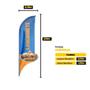 Imagem de Wind Banner 3D Vela Dupla Face Somente Tecido 170X70Cm