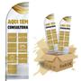 Imagem de Wind Banner 3mt Completo Aqui tem Consultora Kit C/ 2unds
