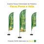 Imagem de Wind Banner Grande Kit Completo Dupla Face Vários Modelos