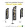 Imagem de Wind Banner Grande Kit Completo Dupla Face Vários Modelos