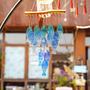 Imagem de Wind Chimes H&D HYALINE e DORA Blue Glass Fish 58cm