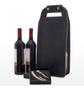 Imagem de Wine Bag Bolsa Para Vinhos 2 Garrafas Em Couro 7703 Preto