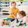 Imagem de Winique 6-em-1 Brinquedos Montessori de Madeira para 1 Ano de Idade, Brinquedos Sensoriais Cenoura Colheita Jogo , Brinquedos bebês 12-18 Meses Sorter de Forma, 1º Aniversário Presente Brinquedos Educativos