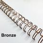 Imagem de Wire-o Espiral 1 1/4" Bronze 2:1 23 anéis - 2 unidades