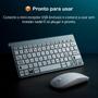 Imagem de Wireless Teclado Mouse Kit iPad Android Phone Smartv Nf Compacto