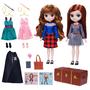 Imagem de Wizarding World Harry Potter, Hermione Granger & Ginny Weasley Deluxe 8 polegadas Dolls & Accessories Gift Set, Mais de 20 Peças, Brinquedos Infantis para Maiores de 6 anos ou mais