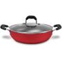 Imagem de Wok Com Tampa Brinox Alumínio Antiaderente Saffron 28Cm