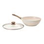 Imagem de Wok Marmol Cook Vanilla 28 cm - Mimo Style