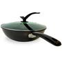 Imagem de Wok Panela Grande Preto Antiaderente 32cm 5L Indução e Gas