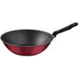 Imagem de Wok Tramontina Loreto em Alumínio com Revestimento Interno e Externo Antiaderente Starflon Max Vermelho 28 cm 3,6 L