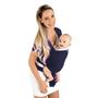 Imagem de Wrap Sling Canguru Kababy P/ Carregar Bebes Confortavel Azul