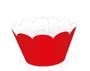 Imagem de Wrapper Cupcake Tradicional - Vermelho - 5cm x 22cm - 12 unidades - Nc Toys