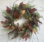 Imagem de Wreath Huashen Fall Front Door 60 cm Borgonha Berry com ácer