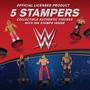 Imagem de WWE Wrestler Stampers 5pk The Rock Mysterio Becky Lynch