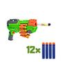 Imagem de X-Target Automático Belt Blaster com 12 Dardos Verde Alcance de 25m com Cinturão de Dardos Multikids - BR2028